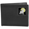 Leather Bi-fold Wallet - Howling Wolf